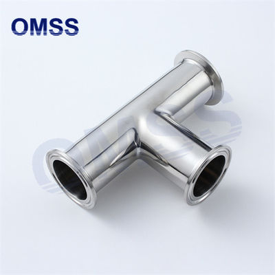 Fittings per tubi sanitari in acciaio inossidabile da 7MP Tri Clamp Equal Tee