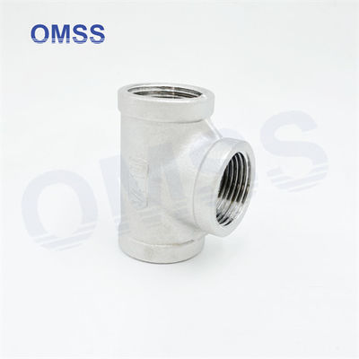 Fittings sanitari per tubi avvitati 304 1 1/2&quot; in acciaio inossidabile BSP NPT Tee femminile