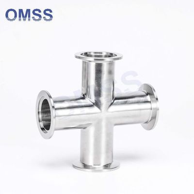 Fittings per vuoto KF Equal Cross 4-Way Adapter Semiconductor Accessori KF25 Cross KF40 Acciaio inossidabile SS304 SS316L KF Fla