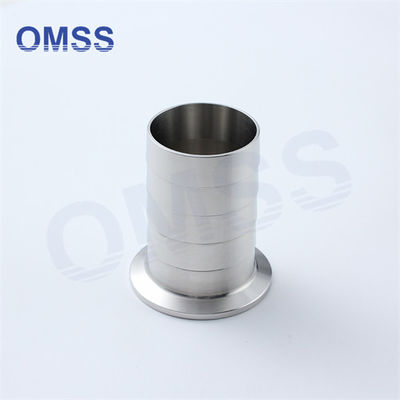 14MPHR Tri Clamp Sanitary Fittings Rubber Hose Adapter 3a SS316l 1.5&quot; Ferrule