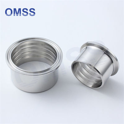 3A Fittings sanitari Tri Clamp Espansione Clamped Ferrule 14RMP SS304 1.5 &quot;acciaio inossidabile