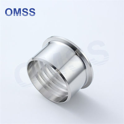 3A Fittings sanitari Tri Clamp Espansione Clamped Ferrule 14RMP SS304 1.5 &quot;acciaio inossidabile