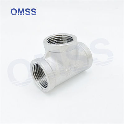 Fittings sanitari per tubi avvitati 304 1 1/2&quot; in acciaio inossidabile BSP NPT Tee femminile