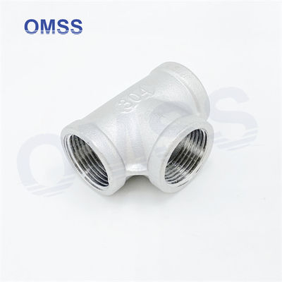 Fittings sanitari per tubi avvitati 304 1 1/2&quot; in acciaio inossidabile BSP NPT Tee femminile