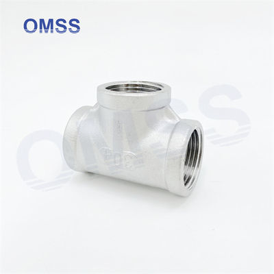 Fittings sanitari per tubi avvitati 304 1 1/2&quot; in acciaio inossidabile BSP NPT Tee femminile