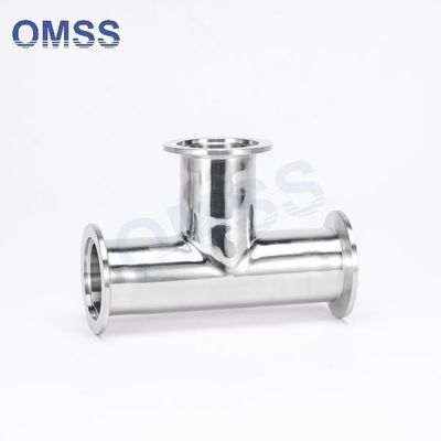 SS304 Vaccum KF Equal Tee 3 Way Tee NW Fitting Semiconductor Tee SS316L